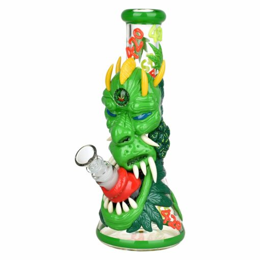 Shop 420 Dragon Glow in Dark Beaker Water Pipe - 10" / 14mm F in australian