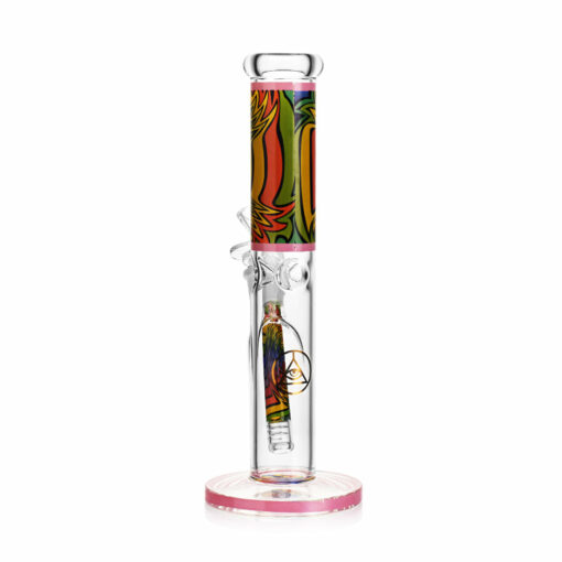 Shop Ritual Smoke - Prism 10" Glass Straight Tube - Pink in australian