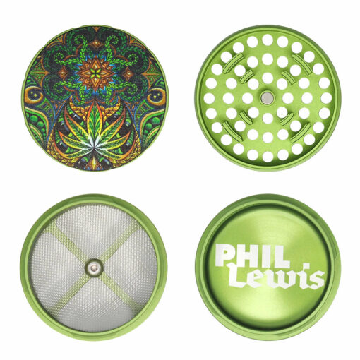 Shop Cali Crusher Homegrown Phil Lewis Indica Grinder -4pc/2.35" in australian