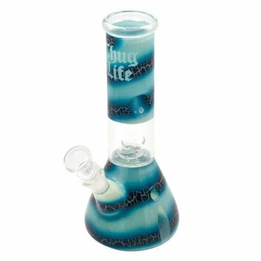 Shop Thug Life | 8" Blue Ocean Swirl Water Pipe in australian