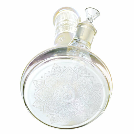 Shop Pixelate Etched Iridescent Water Pipe - 12.5"/14mm F/Colors Vary in australian