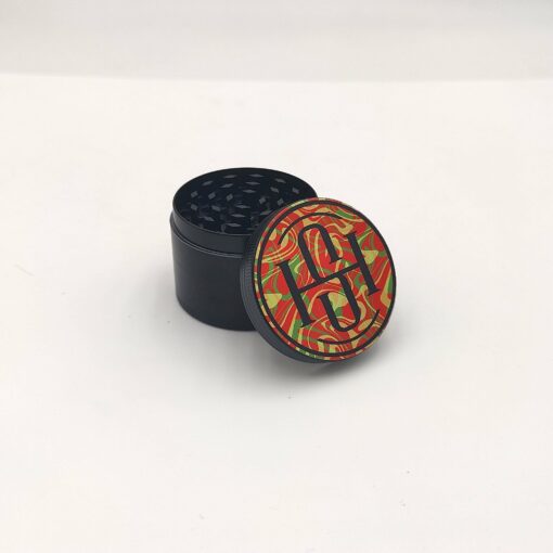 Shop High Society - 4 PC 63mm Ceramic Teflon Coated Grinder - Rasta in australian