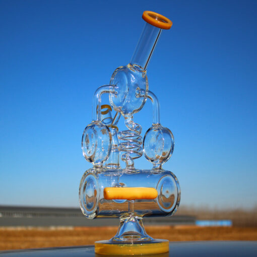 Shop Recycler Style Inline Perc 12.5" Water Pipe w/ Spring Body in australian