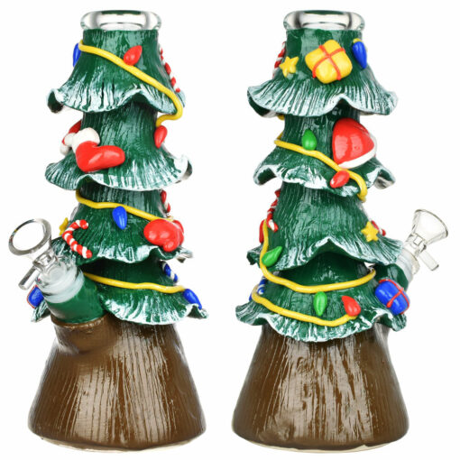 Shop Christmas Tree Beaker Glass Water Pipe - 9.75" / 14mm F in australian