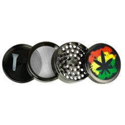 Shop Hemp Leaf Colored Metal Grinder- 4pc/2.5