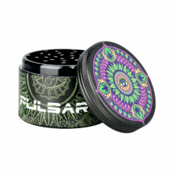 Shop Pulsar Design Series Grinder with Side Art - Hemp Mandala / 4pc / 2.5