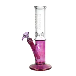 Phoenix Rising Shine Tops Slim Straight Water Pipe-12"/14mm F/Clrs Vry